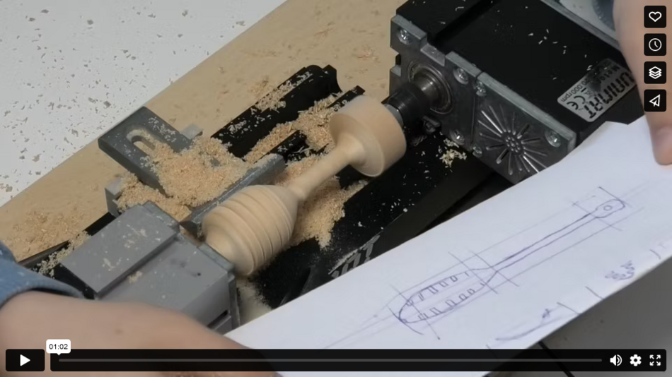 Making a honey dipper with a wood lathe
